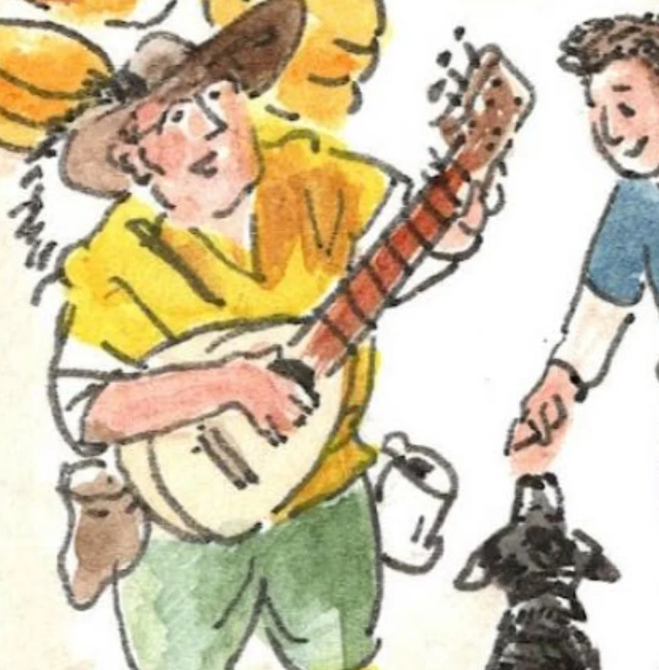 Illustratie van muzikanten